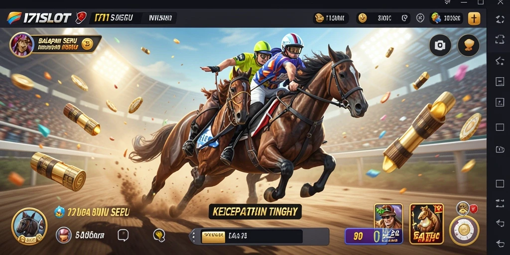 Tampilan menarik dari gameplay balap di 171SLOT.