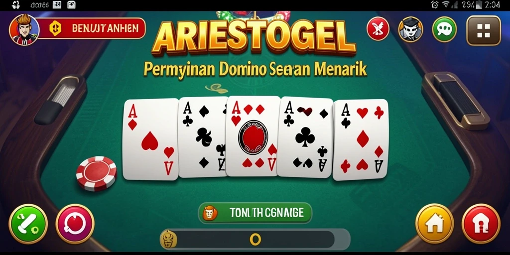 Tampilan gameplay dominonya seru dan penuh warna.