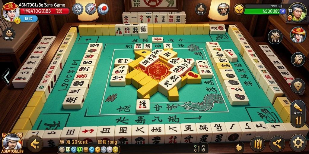 Tampilan gameplay ASIATOGEL88 saat bermain Mahjong dengan seru.