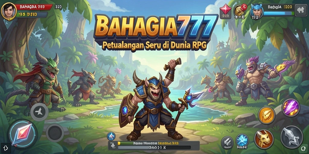 Tampilan gameplay RPG BAHAGIA777 yang mendebarkan dan penuh strategi.