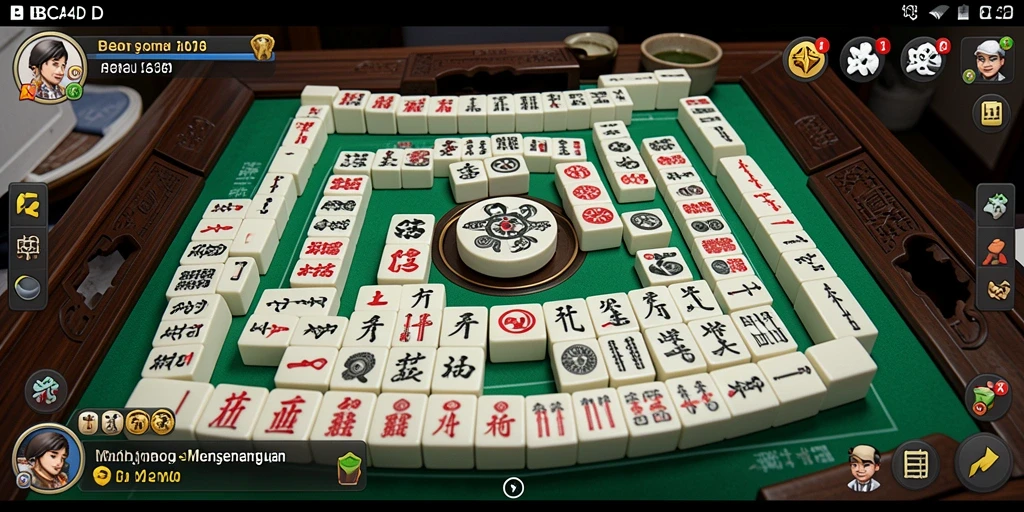 Tampilan gameplay Mahjong BBCA4D yang menarik dan penuh warna.