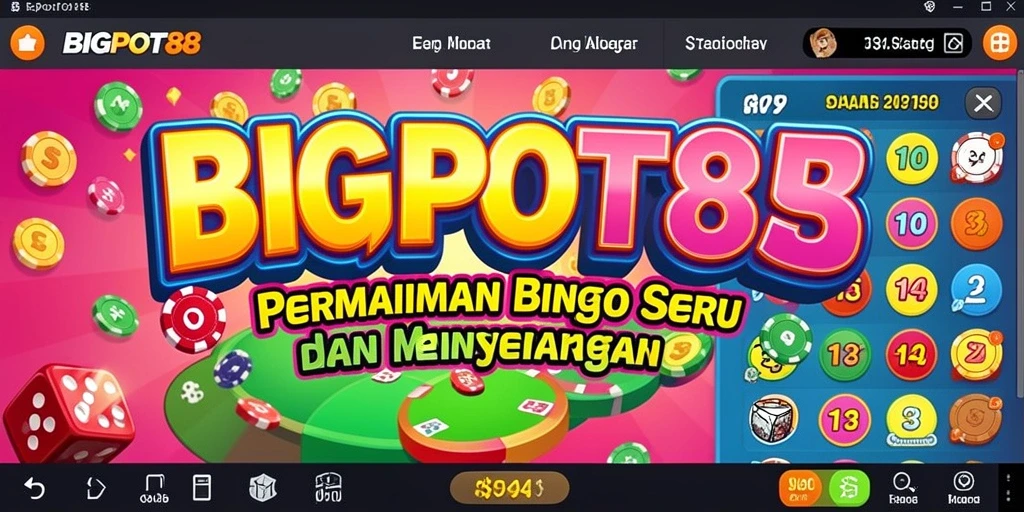 Tampilan gameplay seru dan interaktif di BIGPOT88 Bingo.