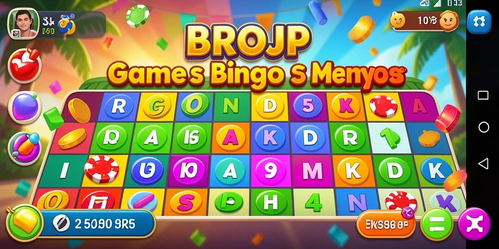 Tampilan gameplay seru dan interaktif dari BROJP Bingo.