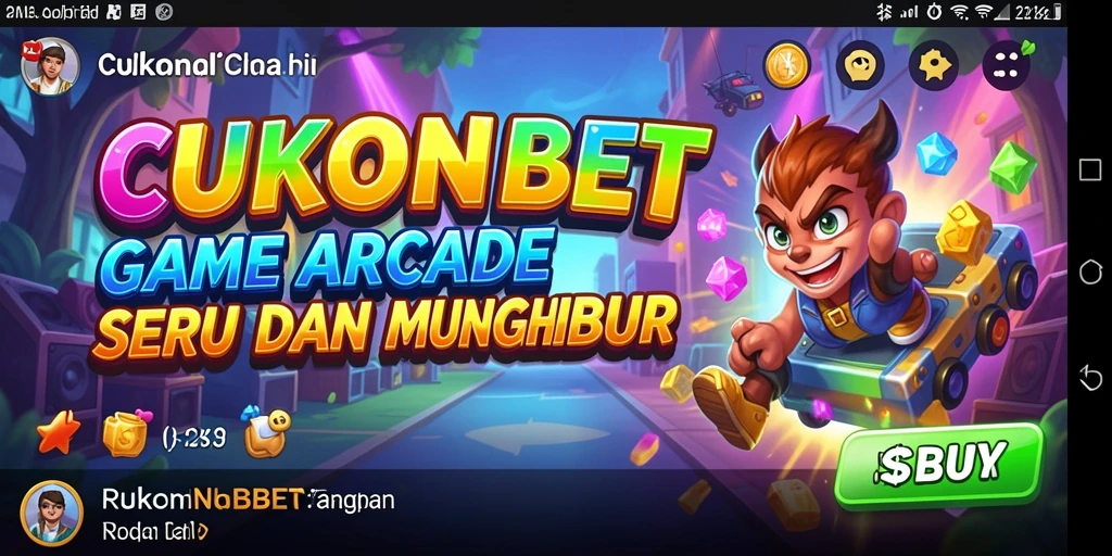Screenshot gameplay CUKONGBET menampilkan keseruan dalam bermain arcade.