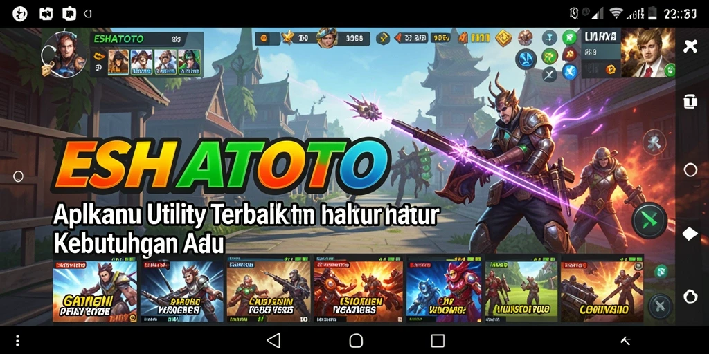 Tampilan gameplay ESHATOTO yang praktis dan efisien.