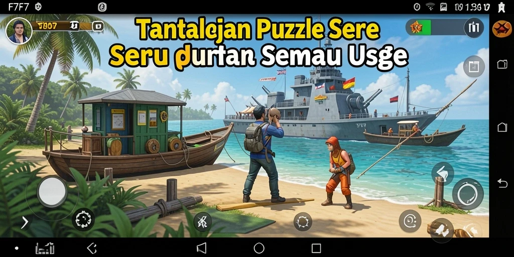 Menampilkan gameplay menantang dalam F7F7 yang memacu otak.
