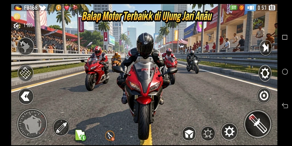 Melihat aksi balapan motor yang seru dan mendebarkan.