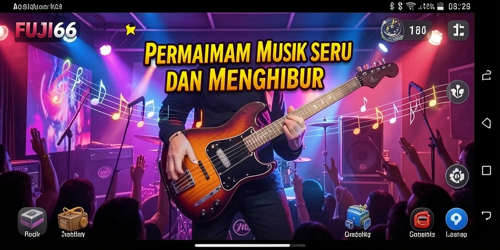 Screenshot gameplay FUJI66 yang menampilkan pengalaman bermain musik yang seru.
