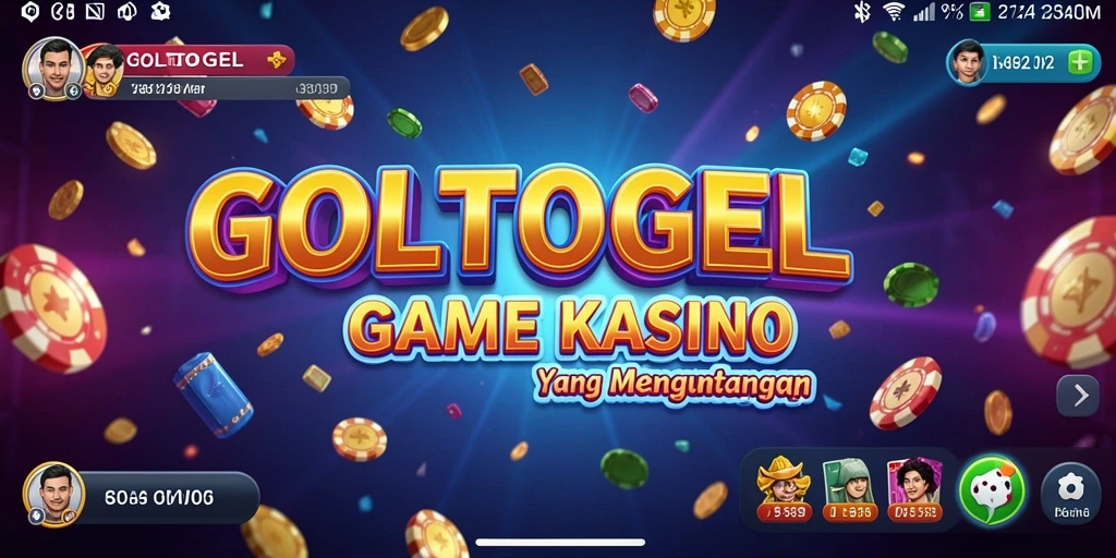 Tampilan utama GOLTOGEL dengan berbagai permainan Kasino menarik.