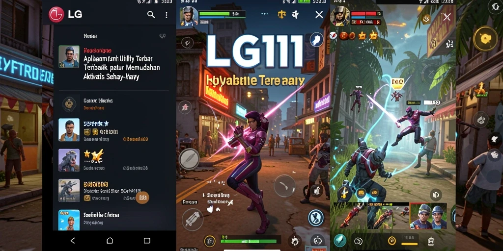 Tampilan screenshot LG111 menampilkan fitur pengaturan sistem yang intuitif.