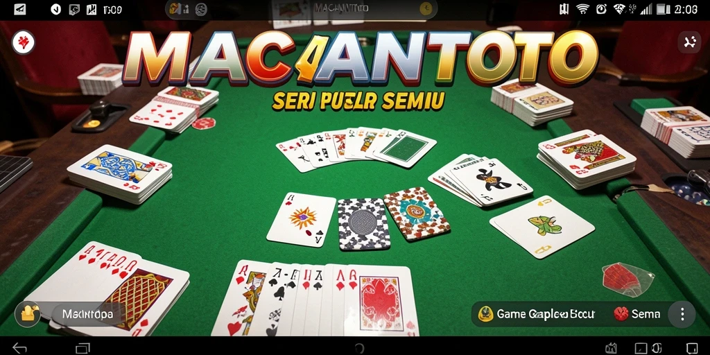 Tampilan gameplay seru dalam permainan Gaple MACANTOTO.