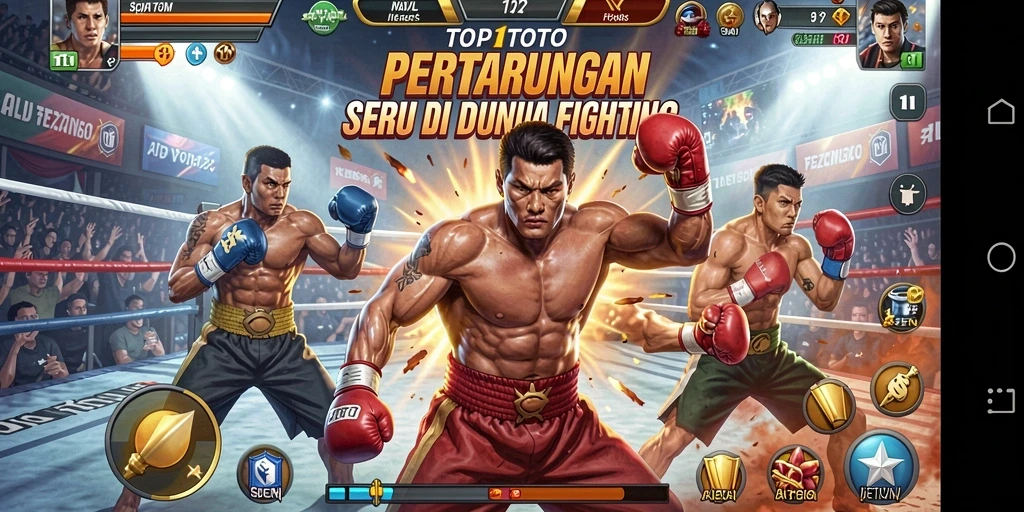 Gameplay seru di TOP1TOTO dengan pertarungan karakter yang intens.