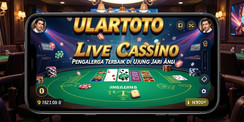 Tampilan gameplay seru dalam ULARTOTO Live Casino dengan dealer langsung.