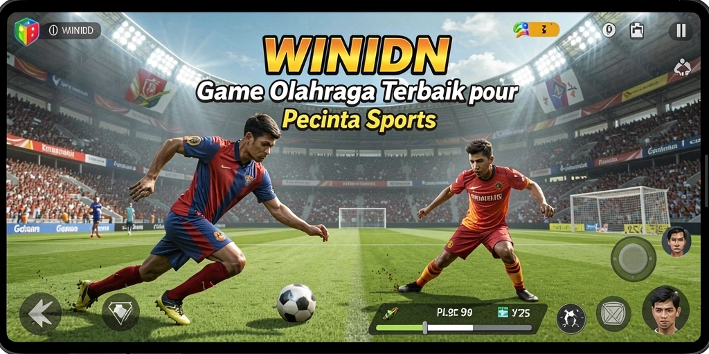 Tampilan gameplay yang mendebarkan di WINIDN dengan berbagai olahraga.