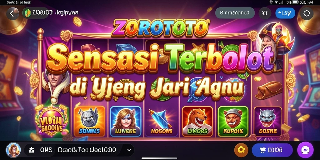 Tampilan menarik dari gameplay Slot ZOROTOTO yang menghibur.